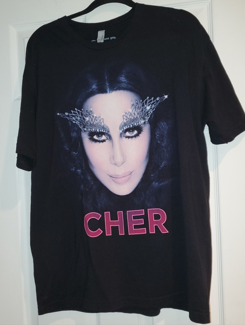 Cher Graphic Tee, Dressed to Kill Tour, 2014, XL, Black, NWOT